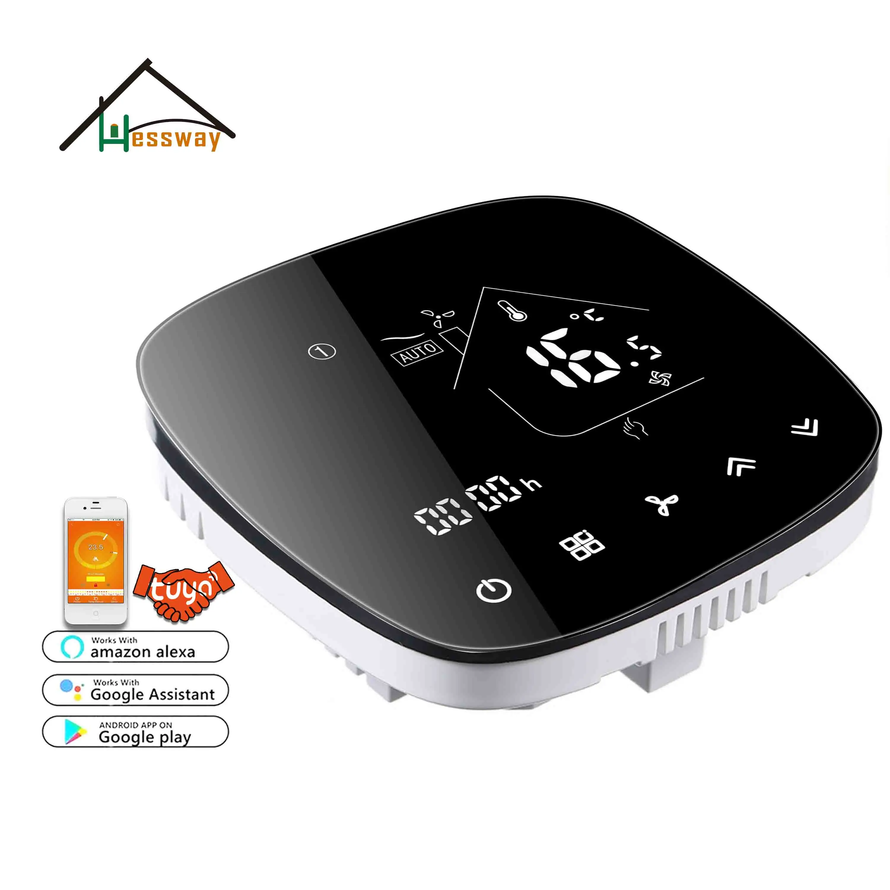 HESSWAY 2p 4p smart wifi smart thermostat temperature for cool/heat regulator Works with Alexa Google home
HESSWAY 2p 4p smart wifi smart thermostat temperature for cool/heat regulator Works with Alexa Google home