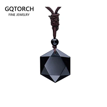 Black Obsidian Natural Stone Pendant Necklaces For Women and Men Cubic Hexagram Sweater Necklace Amulets And Talismans Jewelry
Black Obsidian Natural Stone Pendant Necklaces For Women and Men Cubic Hexagram Sweater Necklace Amulets And Talismans Jewelry