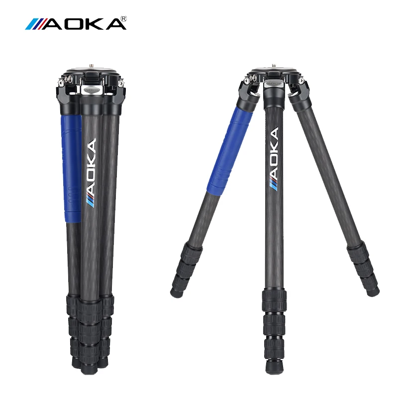 AOKA TKPRO324C Tripod Carbon Fiber Camera Stands Without Head 4 Section 70mm Plate Max Loading 26kg For Bird Watching | Электроника