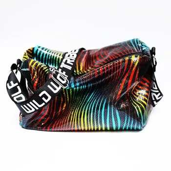 Spain Tide Brand Fashion Female Bag Leopard Pattern Rainbow Colorful Shoulder Messenger Bags Canvas Lace Sequin Women Handbag 
Spain Tide Brand Fashion Female Bag Leopard Pattern Rainbow Colorful Shoulder Messenger Bags Canvas Lace Sequin Women Handbag