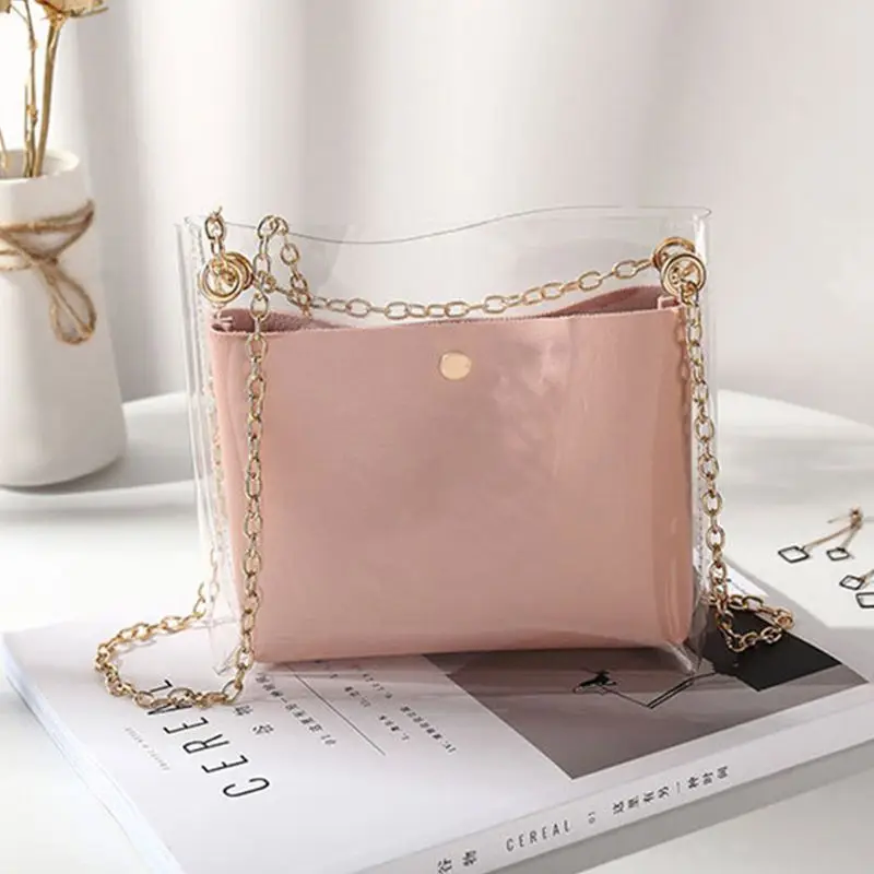 Women Girls Small Handbag Chain Strap Shoulder Bag Transparent Messenger Summer Beach Purse Crossbody Tote
Women Girls Small Handbag Chain Strap Shoulder Bag Transparent Messenger Summer Beach Purse Crossbody Tote