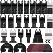 

41 pcs Universal Oscillating Multi Tool Saw Blade set HCS Saw Blade for Cut Wood Plastic Polish Ceramic Tile Remove Dirty tool