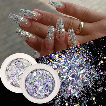8 Boxes Holo Nail Art Glitter Flakes Hexagon Sequins Shiny Chrome Pigment Powder for Gel Nail Art Decoration Tips Accessories 
8 Boxes Holo Nail Art Glitter Flakes Hexagon Sequins Shiny Chrome Pigment Powder for Gel Nail Art Decoration Tips Accessories