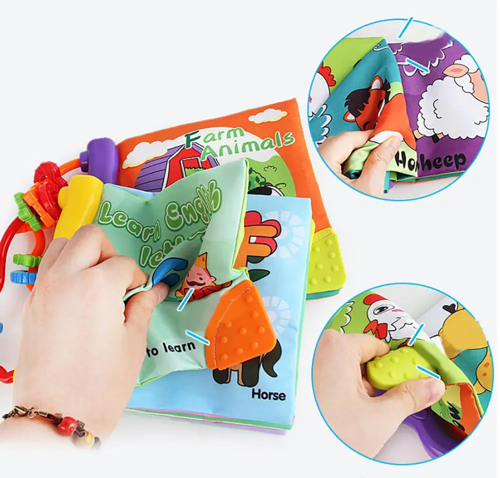 2019 Kids Baby colourful Cloth Book Cartoon Animal Soft Baby Learning Educational Toy Story Intelligence Developing Animal ToyB4
2019 Kids Baby colourful Cloth Book Cartoon Animal Soft Baby Learning Educational Toy Story Intelligence Developing Animal ToyB4