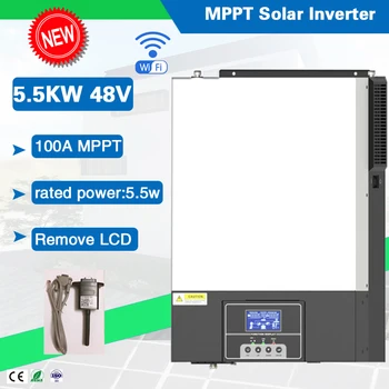5500W 48VDC 100A Hybrid Rated Power PV 6000W Off Grid Solar Inverter with WIFI Work Without Battery remove LCD 
5500W 48VDC 100A Hybrid Rated Power PV 6000W Off Grid Solar Inverter with WIFI Work Without Battery remove LCD