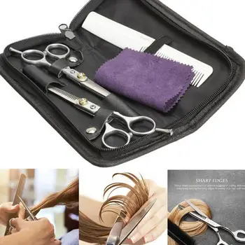 Stainless Steel Haircut Scissors Cutting Thinning Scissors With Barber Cape Comb Family Hairdressing Set Hair Styling Tool
Stainless Steel Haircut Scissors Cutting Thinning Scissors With Barber Cape Comb Family Hairdressing Set Hair Styling Tool