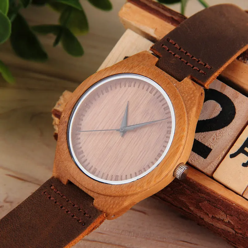Wooden Quartz PU Leather Watch Luxury Men's Women's Bamboo Wristwatches Simple Style Lover Watchs Hot
Wooden Quartz PU Leather Watch Luxury Men's Women's Bamboo Wristwatches Simple Style Lover Watchs Hot