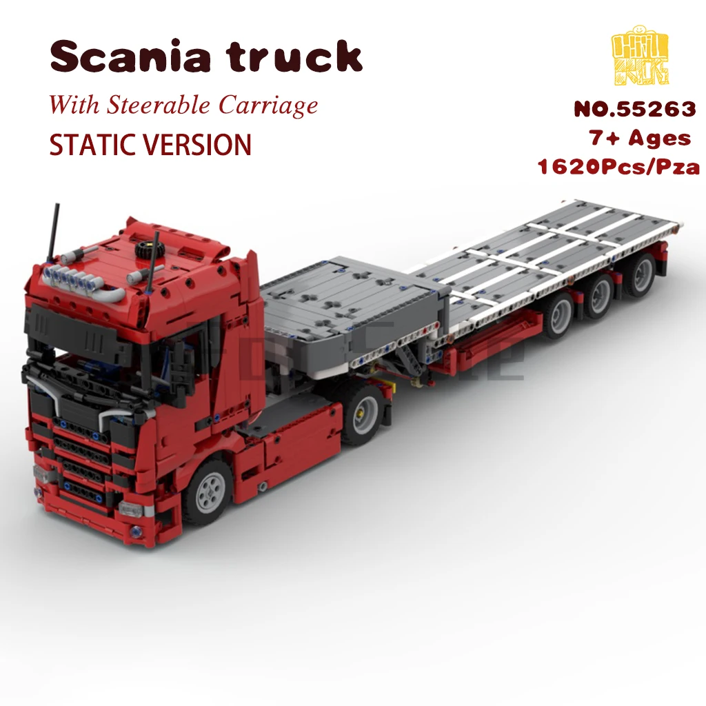 MOC 55263 Sc Truck With Steerable Carriage Building Blocks Bricks With PDF Drawings DIY Toys Birthday Christmas Gifts
MOC 55263 Sc Truck With Steerable Carriage Building Blocks Bricks With PDF Drawings DIY Toys Birthday Christmas Gifts