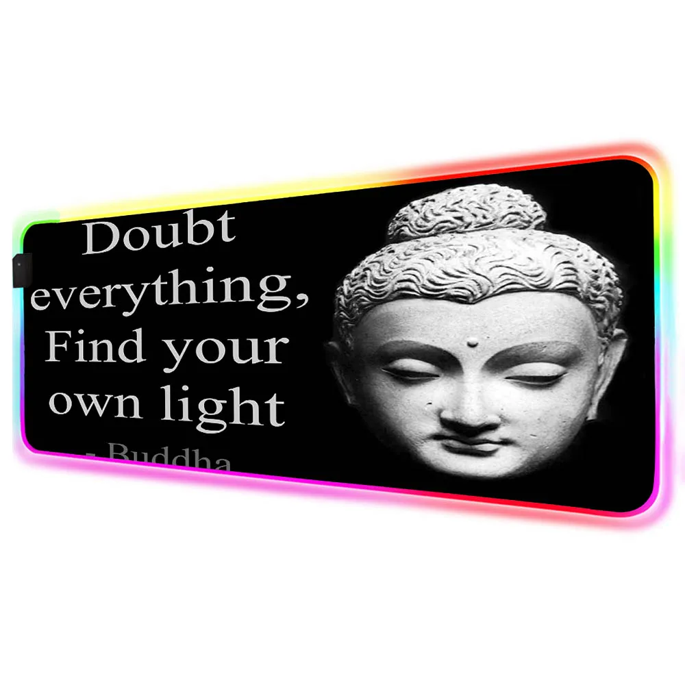 Mairuige Large Mouse Pad RGB Buddha Pattern Computer Notebook Mouse Pad LED Luminous Keyboard Pad Desk Pad XXL Gaming Mouse Pad
Mairuige Large Mouse Pad RGB Buddha Pattern Computer Notebook Mouse Pad LED Luminous Keyboard Pad Desk Pad XXL Gaming Mouse Pad