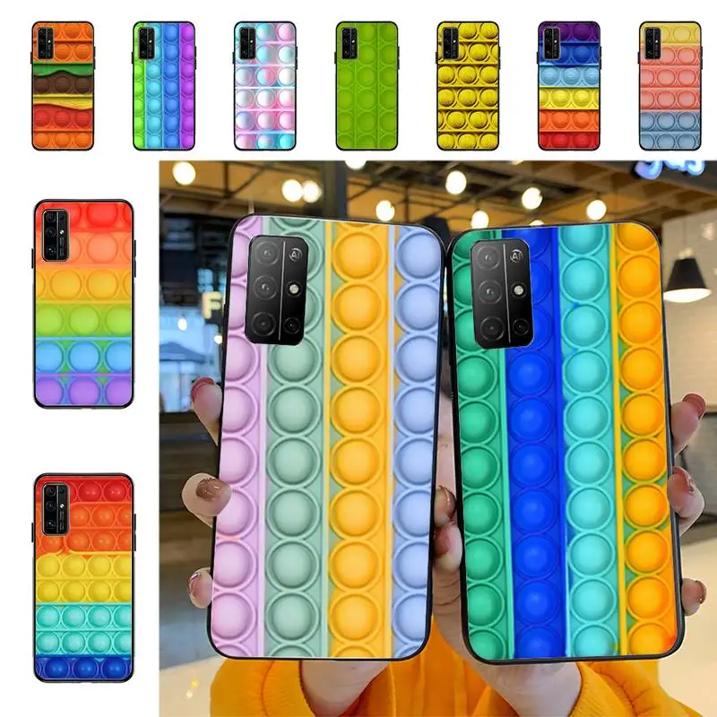 YNDFCNB Pop Пузырьковые игрушки чехол для телефона Huawei Honor 10 i 8X C 5A 20 9 30 lite pro Voew V30 |