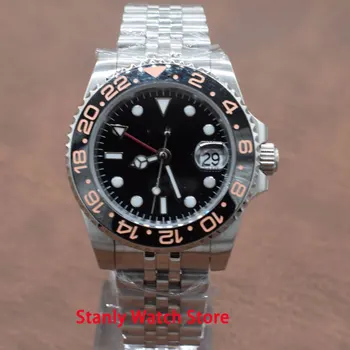 Sapphire Bliger 40mm Black Sterile Dial Ceramic Rotating Bezel GMT Function Mechanical Automatic Movement Men's Watches
Sapphire Bliger 40mm Black Sterile Dial Ceramic Rotating Bezel GMT Function Mechanical Automatic Movement Men's Watches