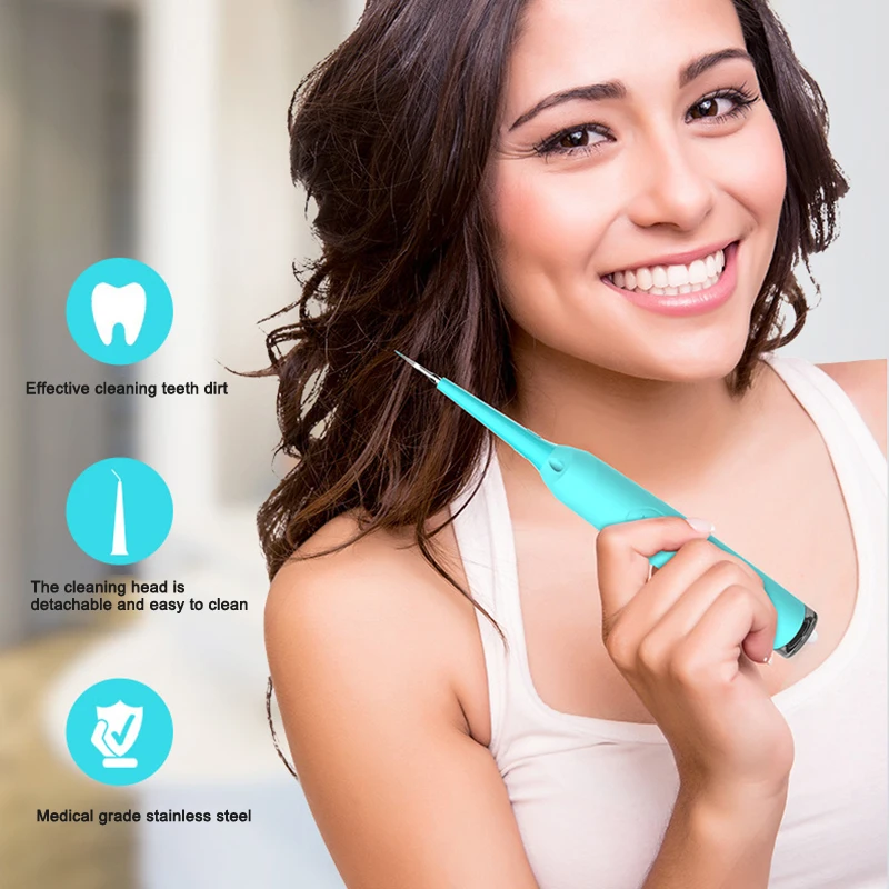 Фото Ultrasonic Dental Scaler Electric Tooth Oral Irrigator Calculus Remover Teeth Stains Tartar Removal Tool Cleaner | Бытовая техника