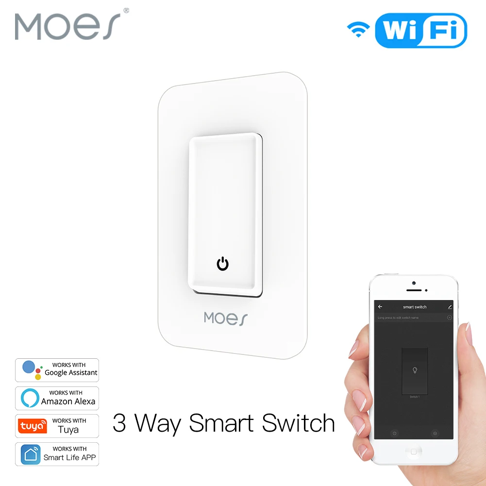3 Way WiFi Smart Light Switch Light Control APP remote control works with Alexa and Google Home No Hub Required
3 Way WiFi Smart Light Switch Light Control APP remote control works with Alexa and Google Home No Hub Required