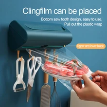 Household Kitchen Magnet Refrigerator Wall-mounted Slide Film Cutter with Automatic Cutter Commercial Storage Box
Household Kitchen Magnet Refrigerator Wall-mounted Slide Film Cutter with Automatic Cutter Commercial Storage Box