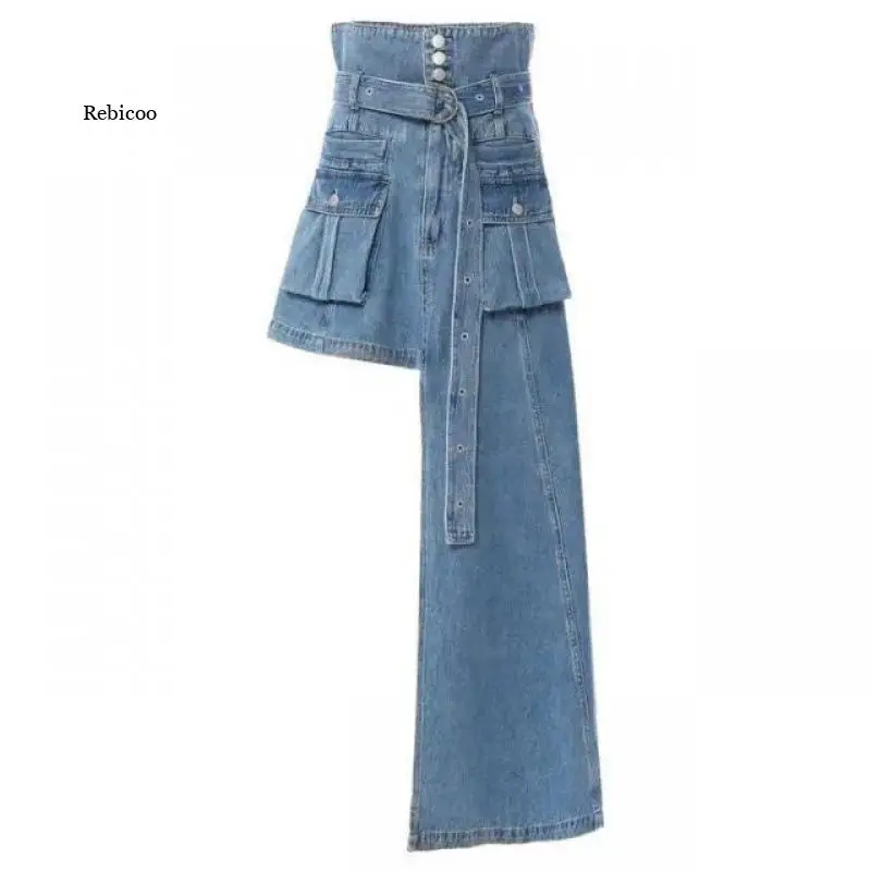 Ассиметричная юбка для женщин с высокой талией и поясом, ассиметричные повседневные юбки, Женская Летняя мода, новый стиль
Ассиметричная юбка для женщин с высокой талией и поясом, ассиметричные повседневные юбки, Женская Летняя мода, новый стиль