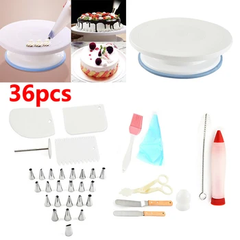 36PCS Cake Decorating Turntable Tools Mould Stainless Spatula Baking Nozzle
36PCS Cake Decorating Turntable Tools Mould Stainless Spatula Baking Nozzle