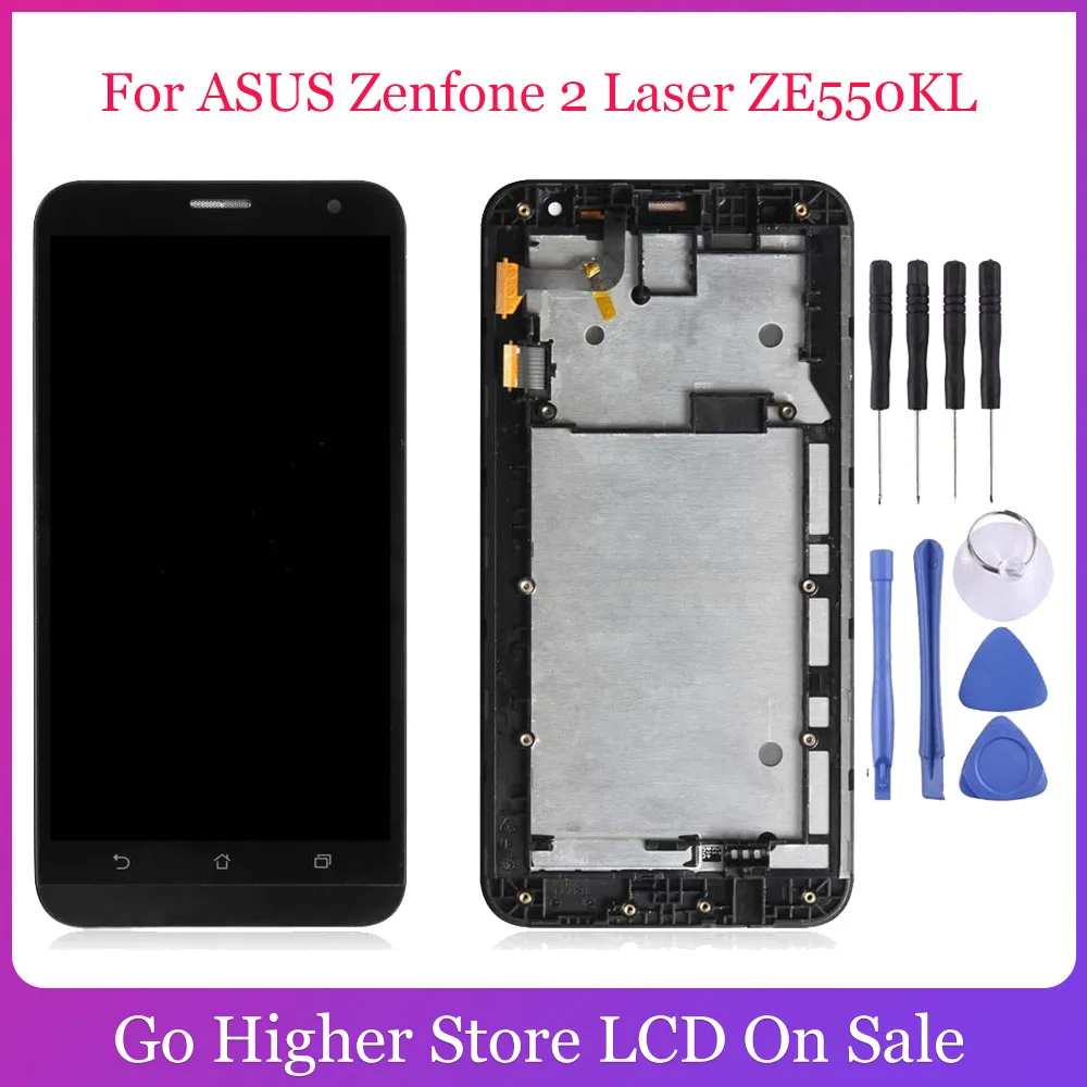 ЖК дисплей для ASUS Zenfone 2 Laser ZE550KL Z00LD сенсорный экран с рамкой запасные части