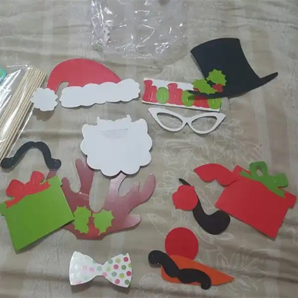 diy photo booth props mustache glasses gift on a stick chri