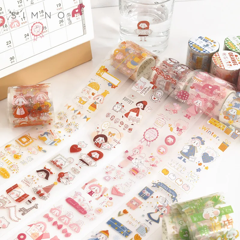 PET Waterproof Tape Rainbow Country Series Cute Stickers Diy Decoration Hand Account Transparent with Release Paper Masking Tape
PET Waterproof Tape Rainbow Country Series Cute Stickers Diy Decoration Hand Account Transparent with Release Paper Masking Tape