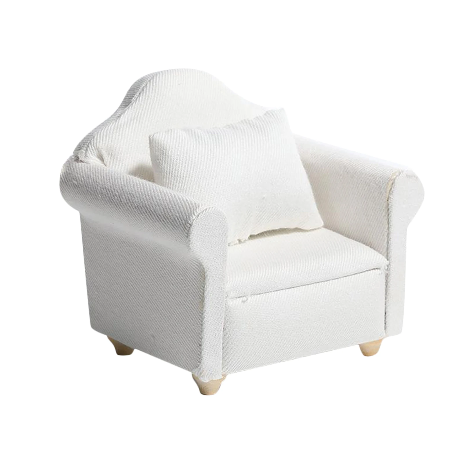 1/12 Scale Dollhouse Mini Sofa Armchair Living Room Furniture Kids Toys Birthday Gifts 1/12 Scale Dollhouse Mini Sofa Armchair Living Room Furniture Kids Toys Birthday Gifts