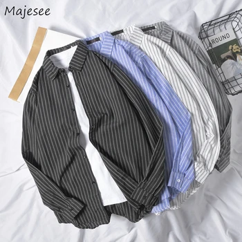 Striped Shirt Men Long Sleeve Loose Males Korean Fashion Plus Size Streetwear Mens Shirts Casual Harajuku Clothes Simple Soft
Striped Shirt Men Long Sleeve Loose Males Korean Fashion Plus Size Streetwear Mens Shirts Casual Harajuku Clothes Simple Soft