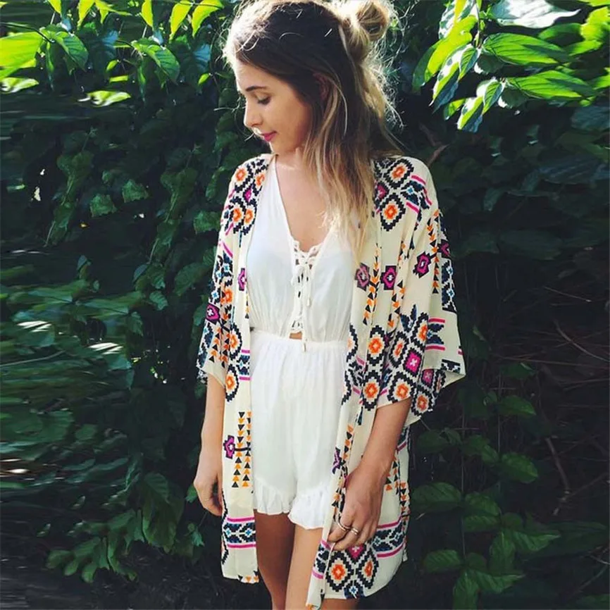 Women's Jackets And Coats Spring Autumn Jackets For Girls Geometry Printed Chiffon Shawl Kimono Cardigan Tops Cover Up Blouse S
Women's Jackets And Coats Spring Autumn Jackets For Girls Geometry Printed Chiffon Shawl Kimono Cardigan Tops Cover Up Blouse S
