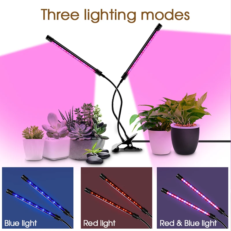 LED Grow Light Phytolamp For Plants Flower Seeds Full Spectrum 5V USB Adjustable Dimmable Mutil-head Grow Lighting
LED Grow Light Phytolamp For Plants Flower Seeds Full Spectrum 5V USB Adjustable Dimmable Mutil-head Grow Lighting
