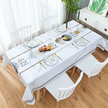 Table Cloth Rectangular Waterproof Anti-scald Oil-free Disposable Tablecloth PVC Coffee Table Cover INS Nordic Desk Student Mat
Table Cloth Rectangular Waterproof Anti-scald Oil-free Disposable Tablecloth PVC Coffee Table Cover INS Nordic Desk Student Mat