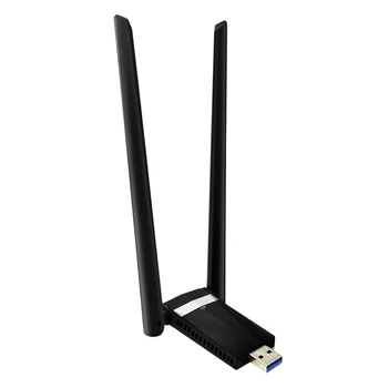1200Mbps Wireless WIFI Adapter with 5DBi Antenna USB3.0 Dual Band 802.11Acbgn 2.4G/5GHz Gigabit for Laptop Desktop Computer
1200Mbps Wireless WIFI Adapter with 5DBi Antenna USB3.0 Dual Band 802.11Acbgn 2.4G/5GHz Gigabit for Laptop Desktop Computer
