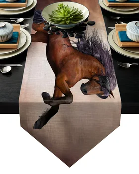 Running Galloping Horse Brown Animal Table Runner Table Flag Home Party Decorative Tablecloth Table Runners
Running Galloping Horse Brown Animal Table Runner Table Flag Home Party Decorative Tablecloth Table Runners