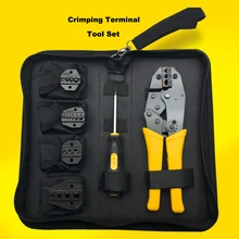 Crimping Pliers Cold Pressed Terminal Hand Tools Set With Canvas Bag For Dual Tube Plug Spring Pre Insulated Terminals
Crimping Pliers Cold Pressed Terminal Hand Tools Set With Canvas Bag For Dual Tube Plug Spring Pre Insulated Terminals