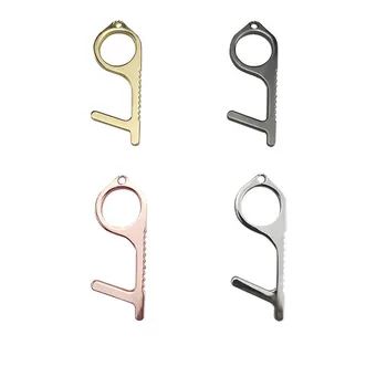 Fashion 2pcs/Lot Antibacterial EDC Door Opener Key Chains Non-Contact the Door Key Switch Metal Keys Chain Zinc Alloy Key Chain
Fashion 2pcs/Lot Antibacterial EDC Door Opener Key Chains Non-Contact the Door Key Switch Metal Keys Chain Zinc Alloy Key Chain