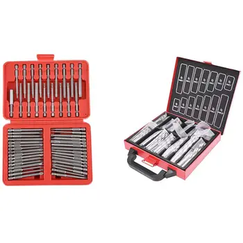50Pcs Screwdriver Bit Set Security Bit Set Extra Long netic Driver Kit & 99-Piece HSS Titanium Drill Bit Set
50Pcs Screwdriver Bit Set Security Bit Set Extra Long netic Driver Kit & 99-Piece HSS Titanium Drill Bit Set