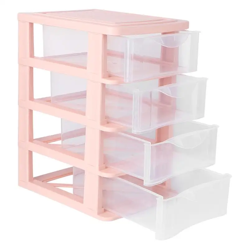 4-layer Desktop Storage Box Drawer Type Sundries Holder Transparent Cosmetic Makeup Jewelry Organizer | Дом и сад