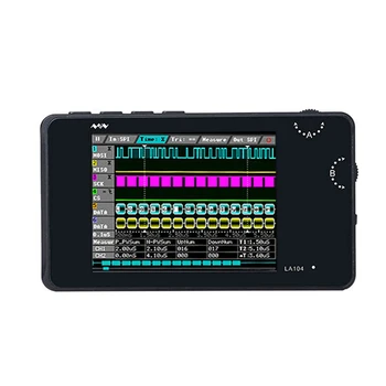 Digital Logic Analyzer LA104 USB Mini 4 Channels 100MHz Max Sampling Rate Built in 8MB Flash Storage 2.8 Inch Oscilloscope
Digital Logic Analyzer LA104 USB Mini 4 Channels 100MHz Max Sampling Rate Built in 8MB Flash Storage 2.8 Inch Oscilloscope