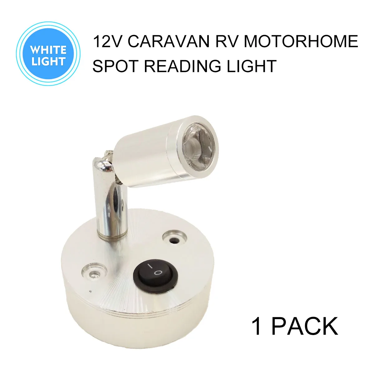 RV Camper Switch Interior Reading Lamp Caravan 100LM LED Light Bookcase Adjustable White Spot Light For Car Bus Van Motorhome
RV Camper Switch Interior Reading Lamp Caravan 100LM LED Light Bookcase Adjustable White Spot Light For Car Bus Van Motorhome