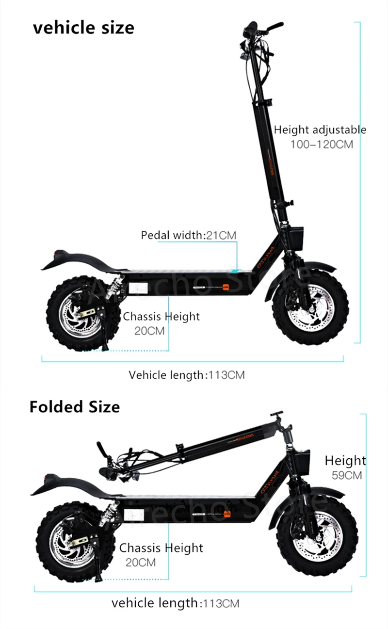 Excellent The Latest PFULUO X-11 Smart Electric Scooter 1000W Motor 11 inch 2 wheel Board skateboard 50km/h Max Speed Off-road hoverboard 18