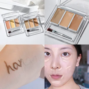 2019 Hot 3 Color Concealer Palette Cream Texture Cover Acne Marks Spots Freckles Dark Circles New Fashion Women Girl Makeup t6
2019 Hot 3 Color Concealer Palette Cream Texture Cover Acne Marks Spots Freckles Dark Circles New Fashion Women Girl Makeup t6