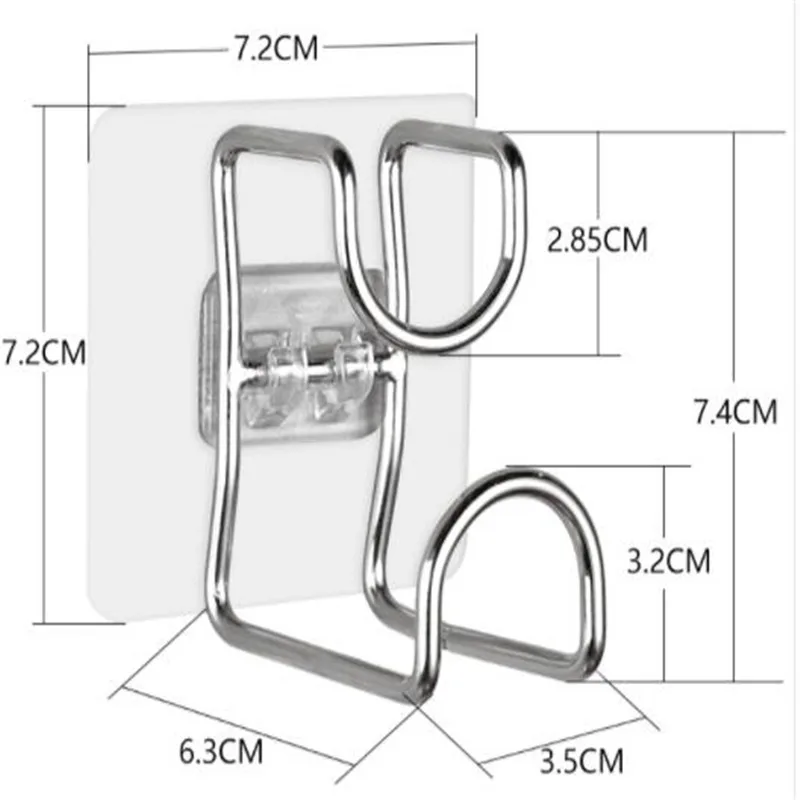 

Newest Stainless Steel Washbasin Stand Bathroom Storage Rack Wall-Mounted Non-Punch Hook