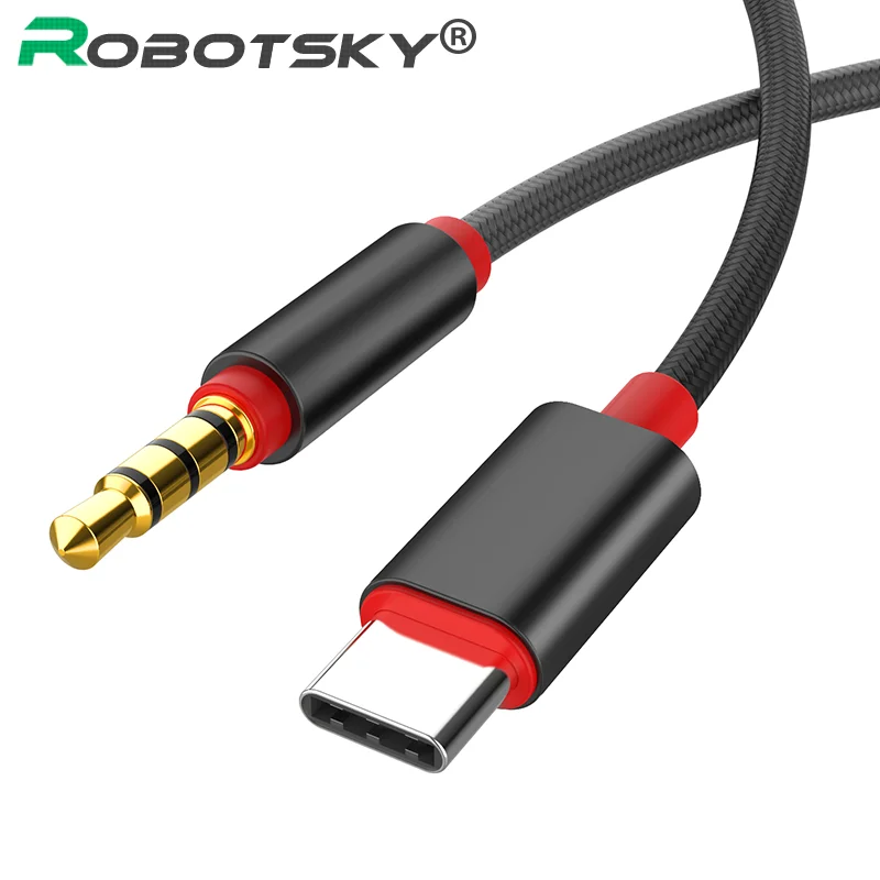 USB Type C Audio Cable Type-C Male to 3.5mm Male Car AUX Audio Cable For Huawei Mate 10 Xiaomi 5X Samsung Galaxy S9
USB Type C Audio Cable Type-C Male to 3.5mm Male Car AUX Audio Cable For Huawei Mate 10 Xiaomi 5X Samsung Galaxy S9