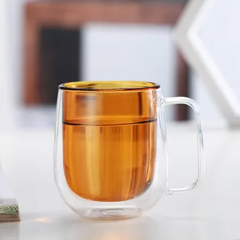 250ML Light Luxury Double Layer Anti-scalding Glass Creative Stained Glass Coffee Mug with Handle Office Round Glass
250ML Light Luxury Double Layer Anti-scalding Glass Creative Stained Glass Coffee Mug with Handle Office Round Glass