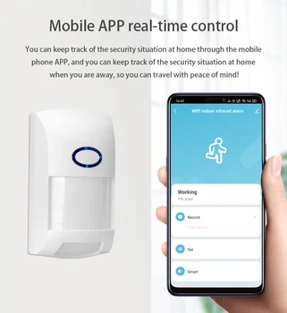 Tuya Smart WiFi Infrared Detectors Motion Sensor Alarm Compatible With Tuya APP Smart Life APP For Home Security Alarm
Tuya Smart WiFi Infrared Detectors Motion Sensor Alarm Compatible With Tuya APP Smart Life APP For Home Security Alarm