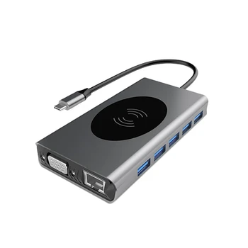 13 in 1 USB C HUB, PD Fast Charge Can Be Connected to Gigabit Wired Network for PC Laptop
13 in 1 USB C HUB, PD Fast Charge Can Be Connected to Gigabit Wired Network for PC Laptop
