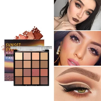 16-Color Sunset Series Eye Shadow Palette Rose Tenderness Glitter Eye Shadow Powder Palette Pigment Cosmetics.w
16-Color Sunset Series Eye Shadow Palette Rose Tenderness Glitter Eye Shadow Powder Palette Pigment Cosmetics.w