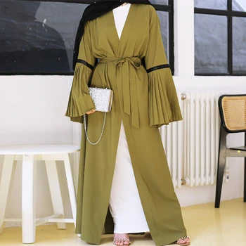 Siskakia Casual Plain Islamic Abaya Pleated Flare Sleeve Arab Dubai Robe Army Green Muslim Caftans & Jubah UAE Marocain Turkey
Siskakia Casual Plain Islamic Abaya Pleated Flare Sleeve Arab Dubai Robe Army Green Muslim Caftans & Jubah UAE Marocain Turkey