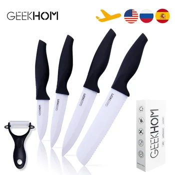 GEEKHOM Japanese Chef Knife 3 4 5 6 Inch Ceramic Kitchen Knife for Vegetables Meat Bread Butcher Cleaver Cutter
GEEKHOM Japanese Chef Knife 3 4 5 6 Inch Ceramic Kitchen Knife for Vegetables Meat Bread Butcher Cleaver Cutter
