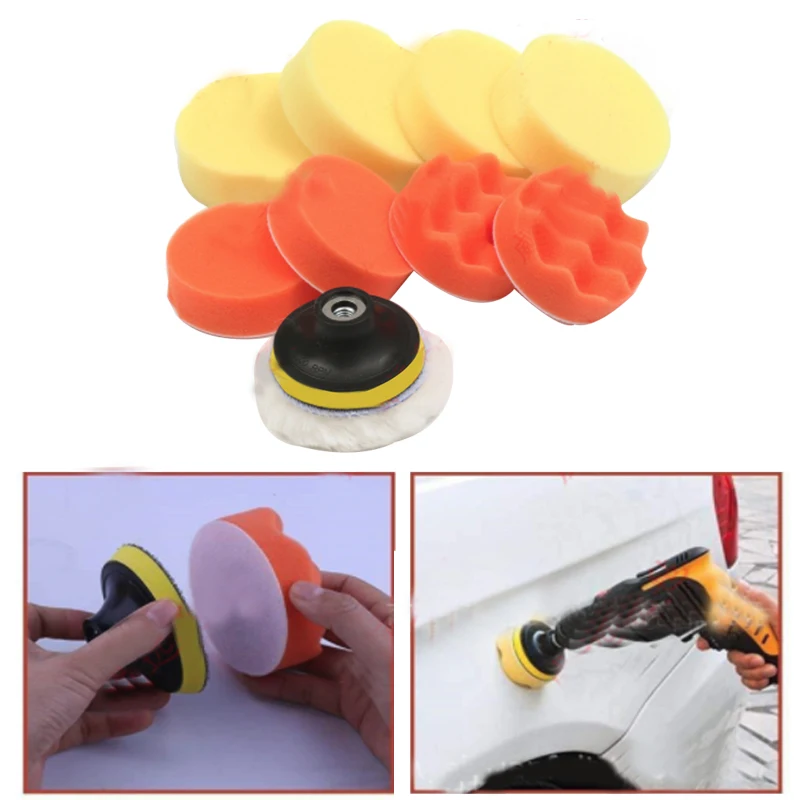 10Pcs 3 Inch Portable Car Waxing Polishing Pads Sponge Buffing Polishing Pad Wheel Kit for Car Polisher Foam Cleaning Tool
10Pcs 3 Inch Portable Car Waxing Polishing Pads Sponge Buffing Polishing Pad Wheel Kit for Car Polisher Foam Cleaning Tool