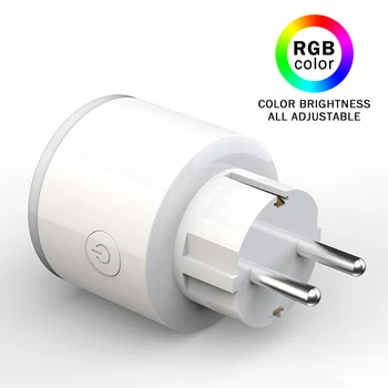 Wifi wireless Smart Socket with LED RBG Indicator Smart Plug Power Monitor Switch APP Voice Remote Control Home Auto Timer
Wifi wireless Smart Socket with LED RBG Indicator Smart Plug Power Monitor Switch APP Voice Remote Control Home Auto Timer