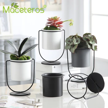 Nordic Simple Creative Flowerpot Cylindrical With Holes Without Tray Iron Frame Bonsai Flowerpot Gardening Decoration Supplies
Nordic Simple Creative Flowerpot Cylindrical With Holes Without Tray Iron Frame Bonsai Flowerpot Gardening Decoration Supplies