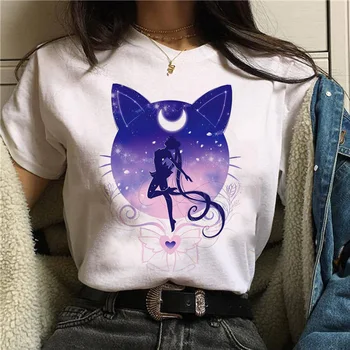 WVIOCE Harajuku Sailor Moon Tshirt Cartoon Cat Printed Womens T Shirt Summer Streetwear Female Clothes Hip Hop Women Shirts
WVIOCE Harajuku Sailor Moon Tshirt Cartoon Cat Printed Womens T Shirt Summer Streetwear Female Clothes Hip Hop Women Shirts